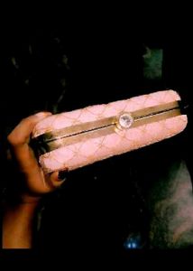 Beaded Blush Clutch