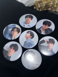 K-Pop BTS Photo Badge Pin