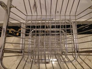 Pure Steel Material Kitchen Trolley With Wheels