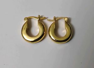 Mini Chunky Gold Hoop Earrings