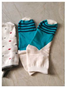 New Cute Patterned Mens Ankle Socks - Pack of 2