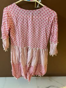 Cute Pink &amp; White Dress