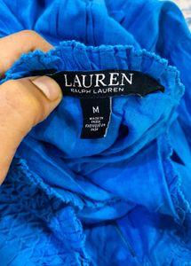 Bohemian Royal Blue Embroidered Tiered Skirt