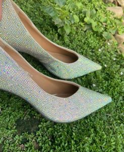 Sparkling Pointed Toe Heels