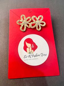 Sparkling Flower Stud Earrings