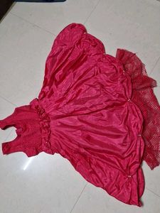 Knee length Elegant Pink Dress