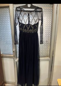 street 9 Stunning navy blue Embellished Gown