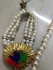 3 piece pearl set Mala, Hathfool &amp; Satka