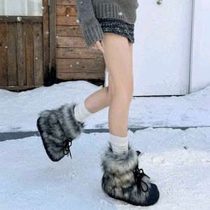 Millennial Style Thick-Soled Furry Snow Boots