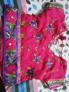 Beautiful Lehenga Saree With Blouse