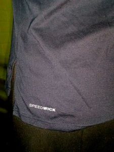 Reebok With Bra Attached  Inside T-Shirt - Navy