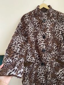 Stylish Leopard Print Coat