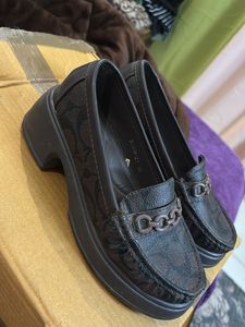 Stylish Loafer Shoes with Chain Detail