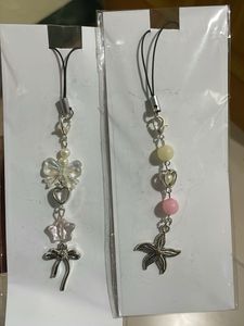 Cute Bow Star Charms Phone Straps