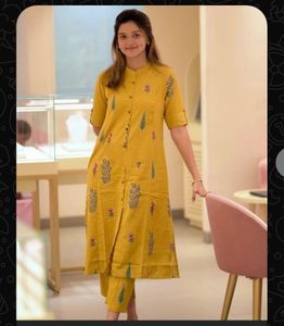 Stylish Yellow Kurta Set with Pants