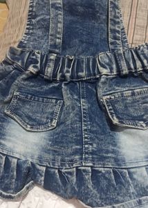 Girls Denim Dungree