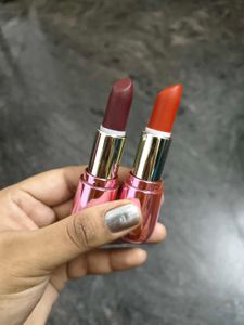 Two Lipsticks - Red &amp; wine Burgundy