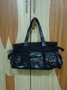 Stylish Black Tote Bag