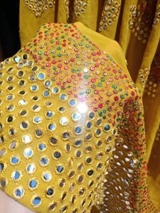 Vibrant mustard Yellow Lehenga set