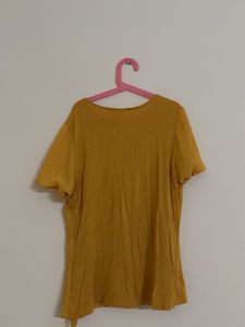Mustard Yellow Casual Tunic Top