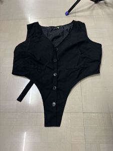 Black Button-Up top