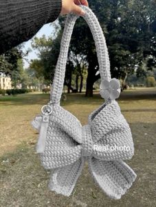 Fairy Blue Crochet Bow Bag🪄✨