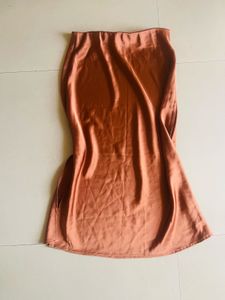 Satin Midi Skirt