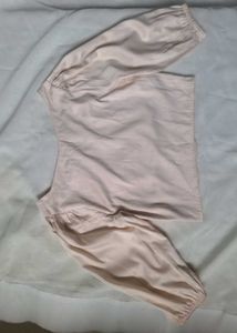Peach Korean Style Sweetheart Crop Top