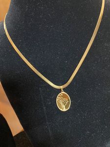 Tree pendant Snake Chain Antitarnish