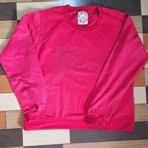 Pink Sweatshirt For Women And Girls