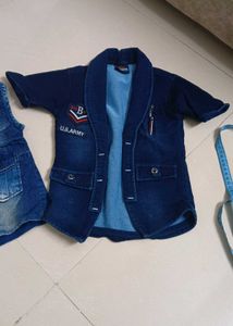 Boys Denim Jacket &amp; Shirt Set