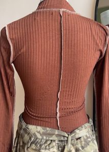 MISSY EMPIRE Contrast Stitch Bodysuit