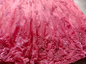 Never Worn Mauve Embroidered Lahenga Choli