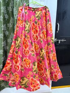 Vibrant Floral Print Lehenga Choli Set