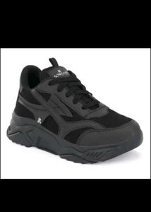 Black Chunky Sole Sneakers