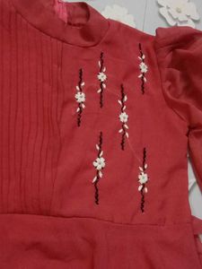 Embroidered Flowy Ethnic Gown