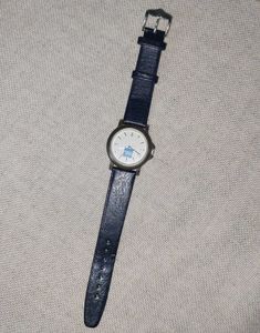 Amex Blue Leather Strap Watch