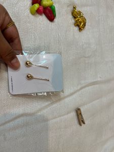 Brass Gold Tone Chocker, Bracelet and Rings