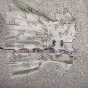 Adorable Butterfly Print Baby Girl Dress