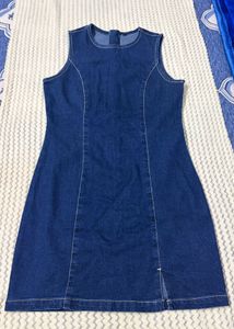 Sleeveless Denim Mini Dress