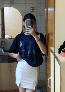 Mini White Skirt