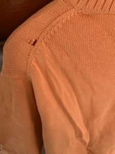 Lacoste Orange V-Neck Sweater