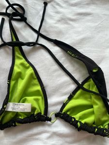 Black Ripped Bikini Top