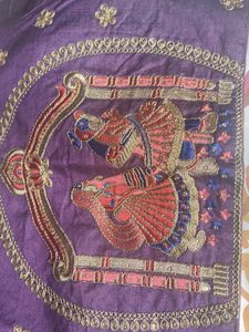 Beautiful Embroidered Purple Blouse