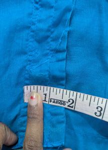 Blue Bandhani/Bandhej Saree With Stiched Blouse