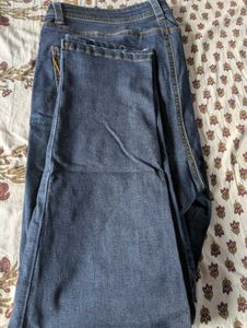 Dark Wash Distressed Denim Jeans
