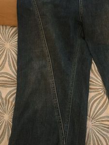 washed vintage blue jeans