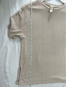 H&amp;M Ribbed Knit T-Shirt