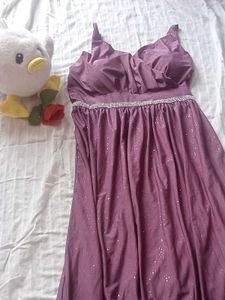 Sparkling Purple Maxi Dress