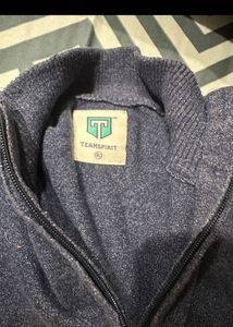 Teamspirit Striped 1/4 Zip Sweater